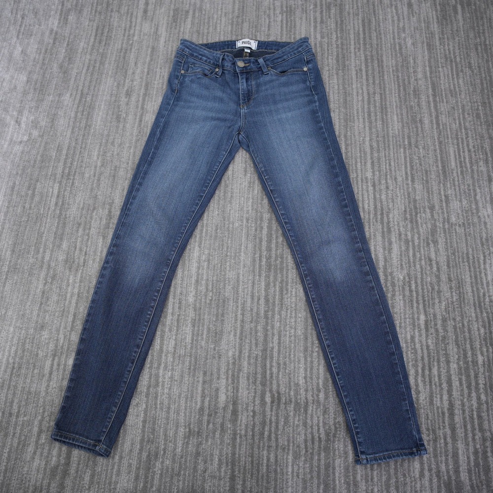 Paige‎ Verdugo Ultra Skinny Jeans Womens 27x27.5 Medium Wash Denim Low Rise